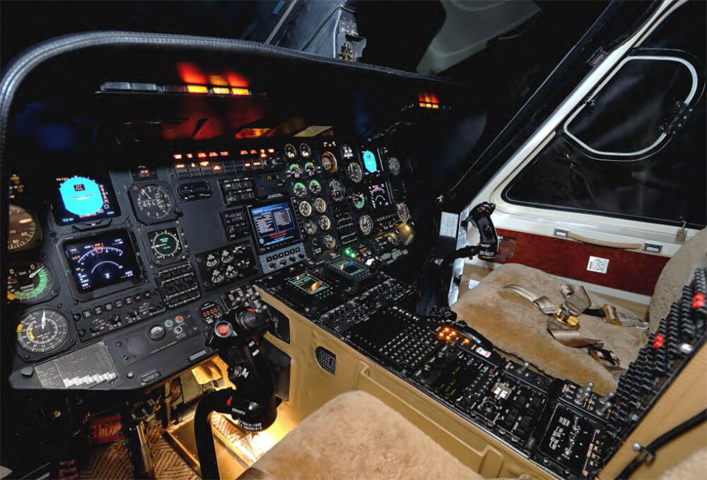 Controls inside 1989 SIKORSKY S-76B - N591AK