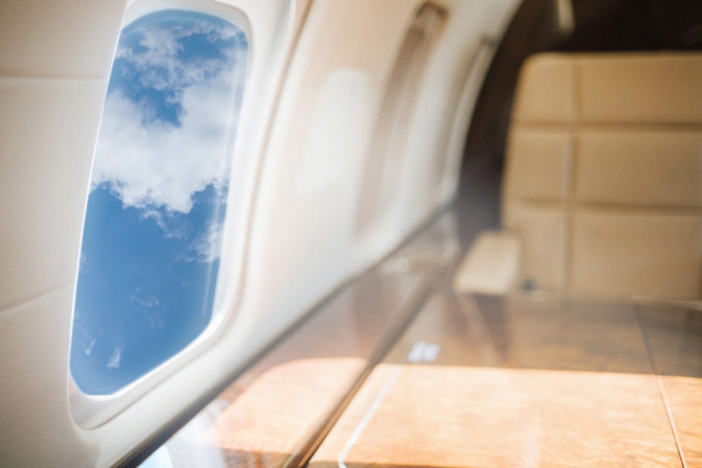 Private Charter Airplane Window